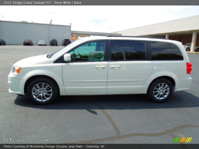 Stone White / Black 2012 Dodge Grand Caravan R/T