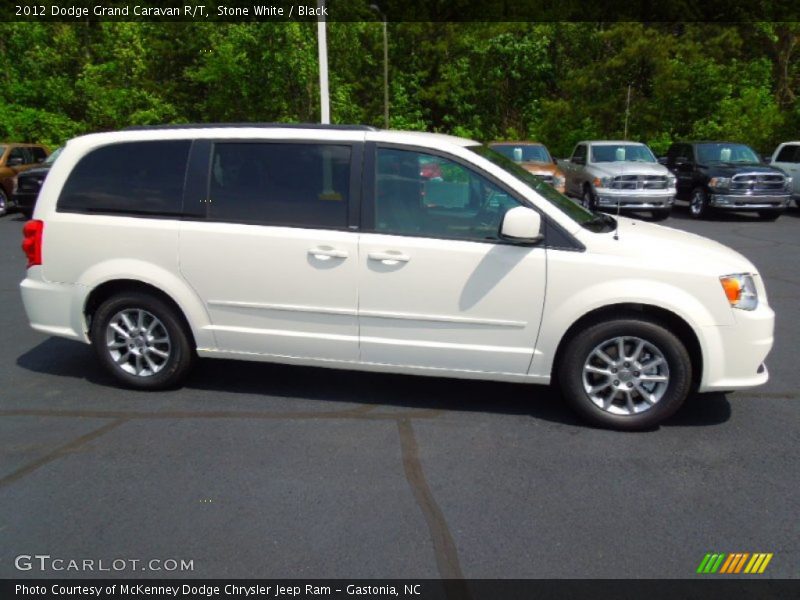Stone White / Black 2012 Dodge Grand Caravan R/T