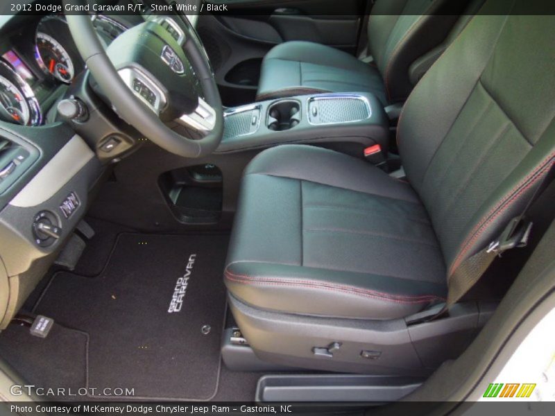 Stone White / Black 2012 Dodge Grand Caravan R/T