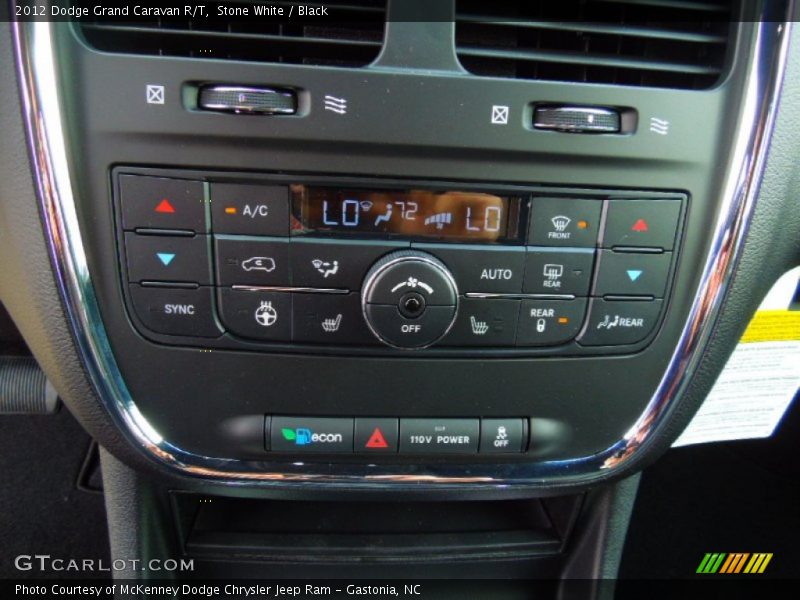Controls of 2012 Grand Caravan R/T