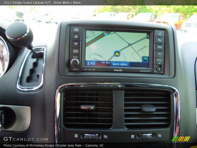 Stone White / Black 2012 Dodge Grand Caravan R/T