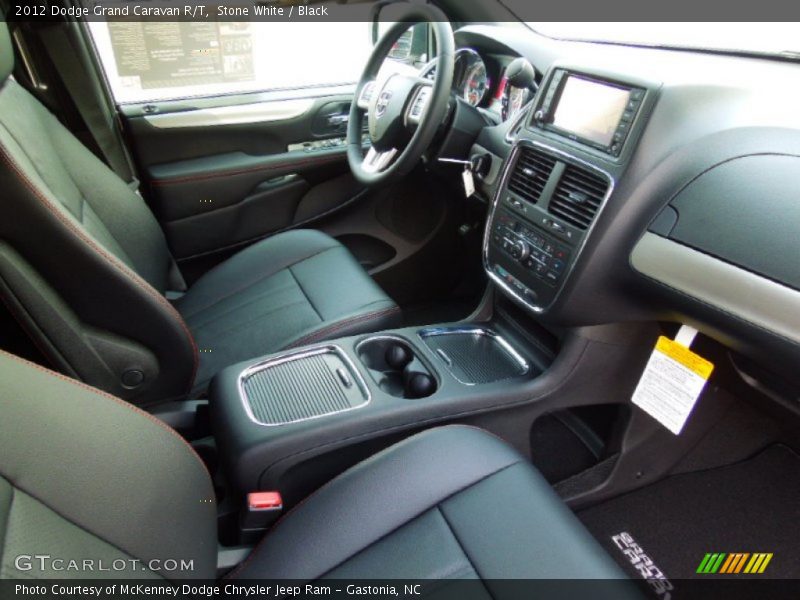 Stone White / Black 2012 Dodge Grand Caravan R/T