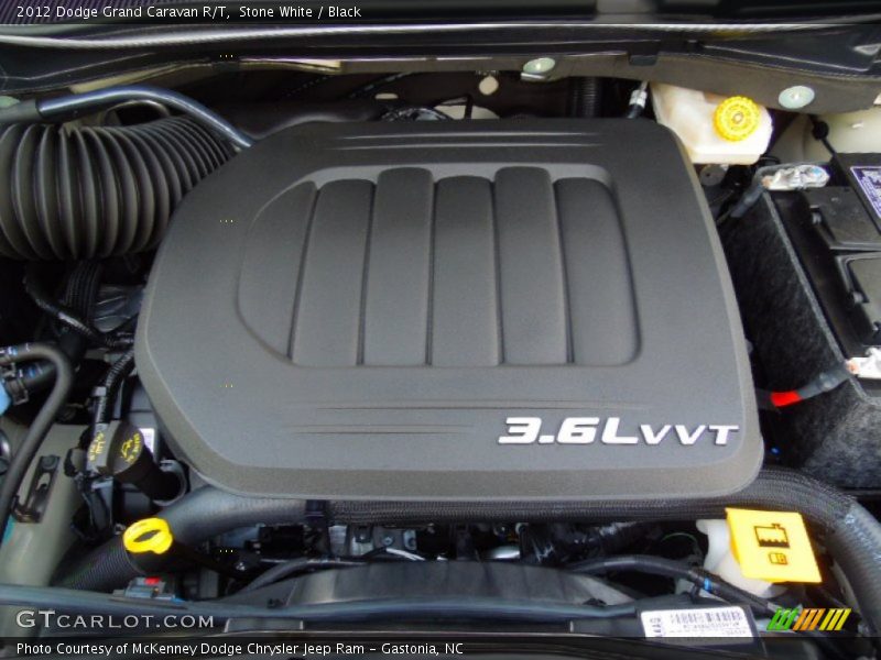 Stone White / Black 2012 Dodge Grand Caravan R/T