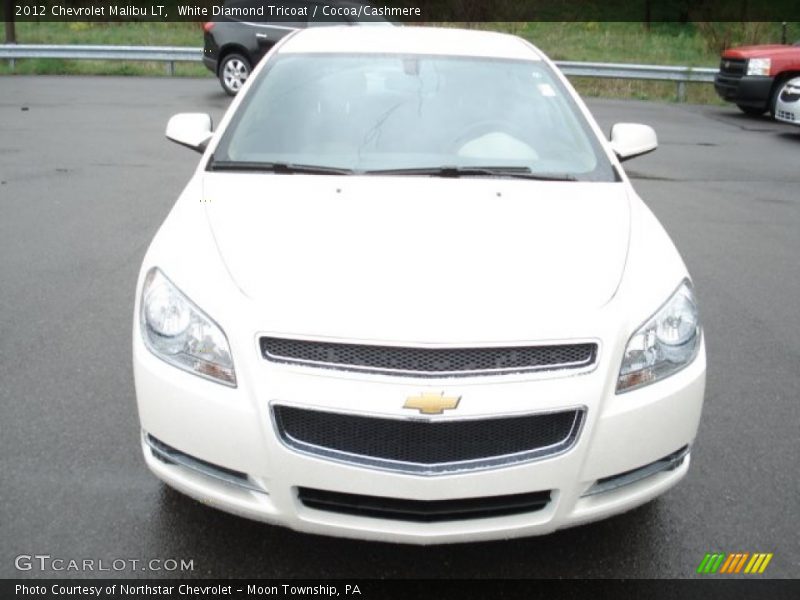 White Diamond Tricoat / Cocoa/Cashmere 2012 Chevrolet Malibu LT