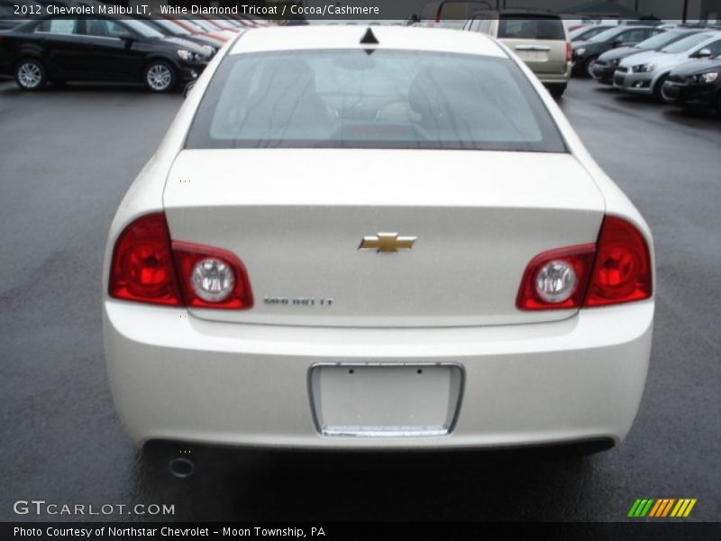 White Diamond Tricoat / Cocoa/Cashmere 2012 Chevrolet Malibu LT
