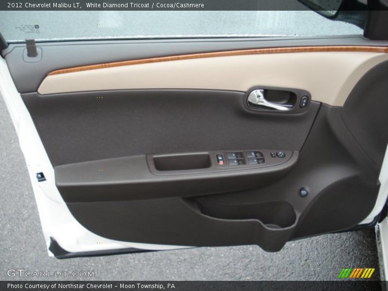 White Diamond Tricoat / Cocoa/Cashmere 2012 Chevrolet Malibu LT