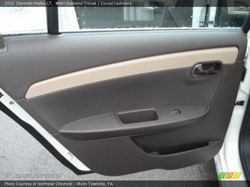 White Diamond Tricoat / Cocoa/Cashmere 2012 Chevrolet Malibu LT