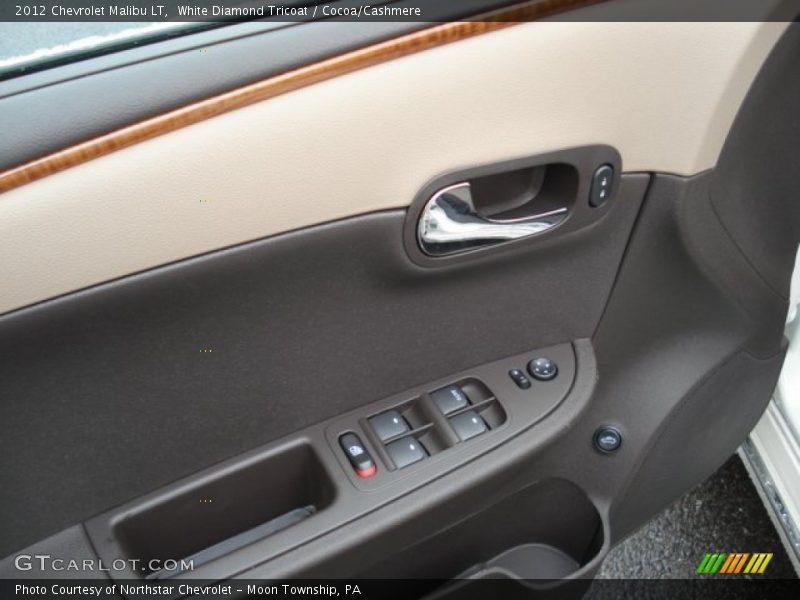 White Diamond Tricoat / Cocoa/Cashmere 2012 Chevrolet Malibu LT