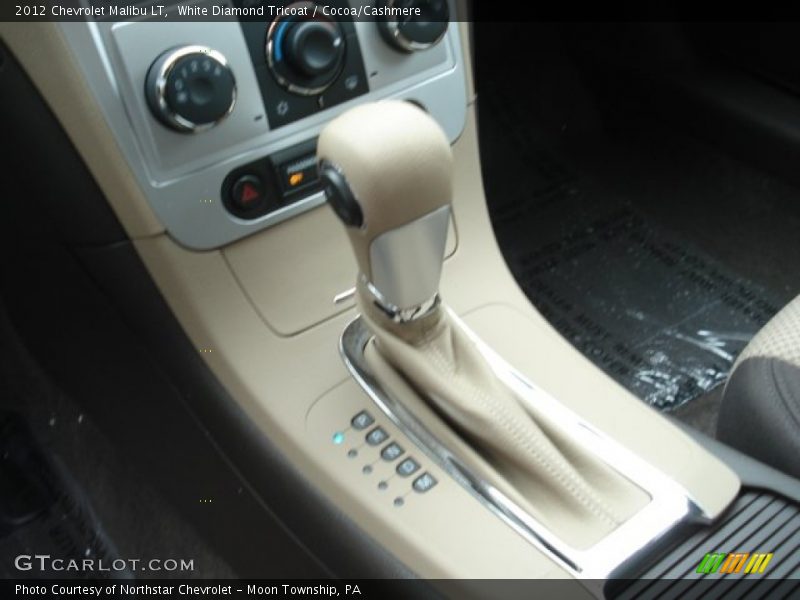 White Diamond Tricoat / Cocoa/Cashmere 2012 Chevrolet Malibu LT