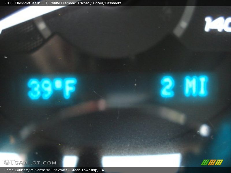 White Diamond Tricoat / Cocoa/Cashmere 2012 Chevrolet Malibu LT