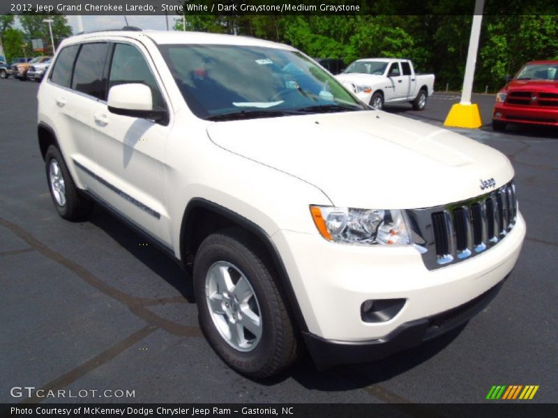 Stone White / Dark Graystone/Medium Graystone 2012 Jeep Grand Cherokee Laredo