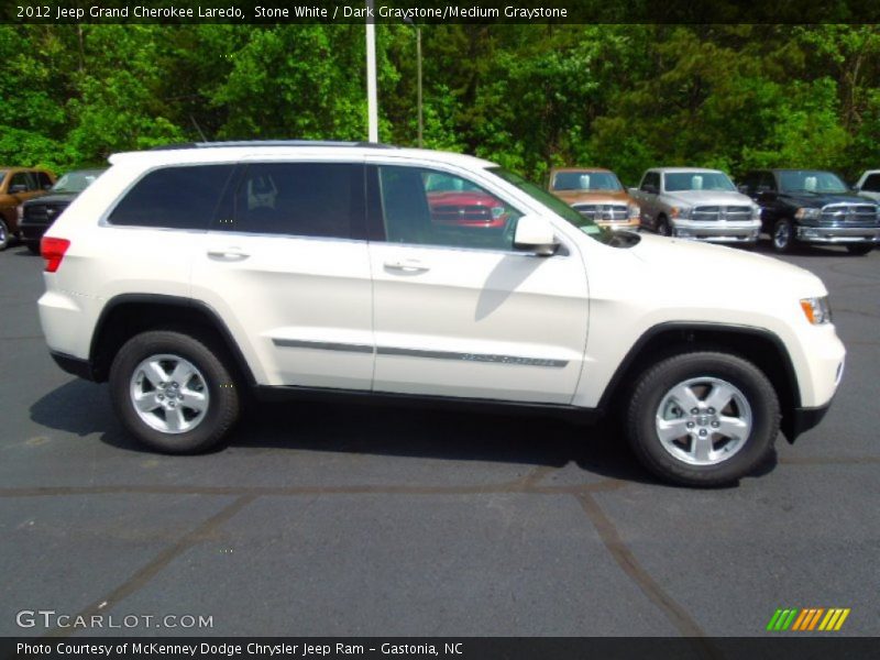 Stone White / Dark Graystone/Medium Graystone 2012 Jeep Grand Cherokee Laredo
