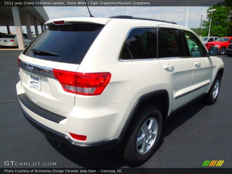 Stone White / Dark Graystone/Medium Graystone 2012 Jeep Grand Cherokee Laredo