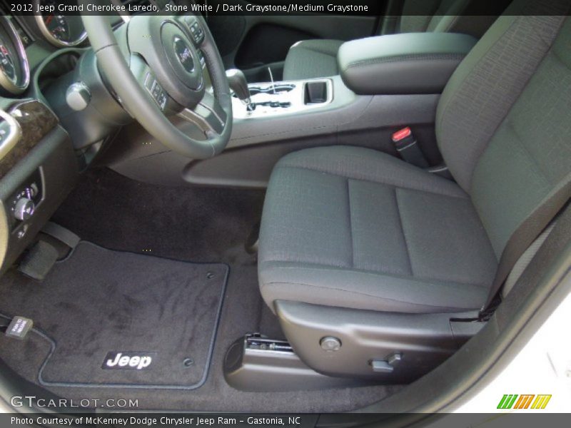 Stone White / Dark Graystone/Medium Graystone 2012 Jeep Grand Cherokee Laredo