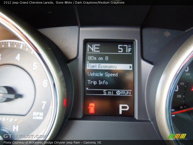 Stone White / Dark Graystone/Medium Graystone 2012 Jeep Grand Cherokee Laredo