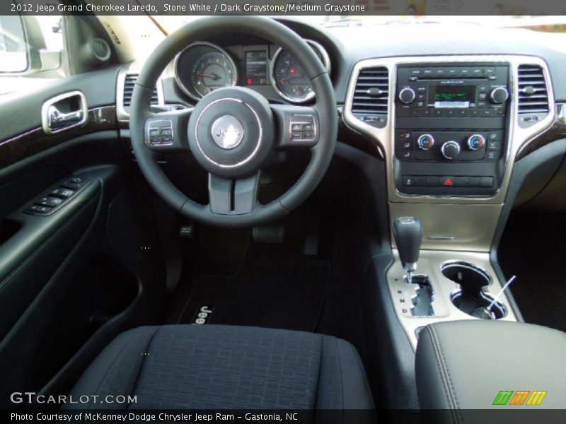 Stone White / Dark Graystone/Medium Graystone 2012 Jeep Grand Cherokee Laredo
