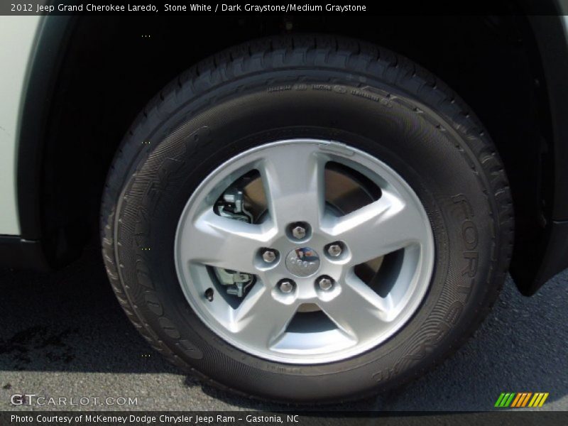 Stone White / Dark Graystone/Medium Graystone 2012 Jeep Grand Cherokee Laredo