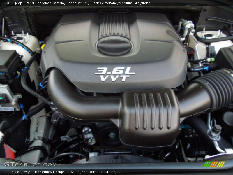 Stone White / Dark Graystone/Medium Graystone 2012 Jeep Grand Cherokee Laredo