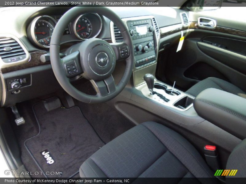Stone White / Dark Graystone/Medium Graystone 2012 Jeep Grand Cherokee Laredo