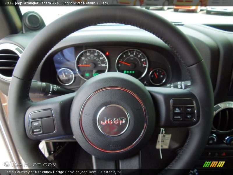 Bright Silver Metallic / Black 2012 Jeep Wrangler Sahara 4x4