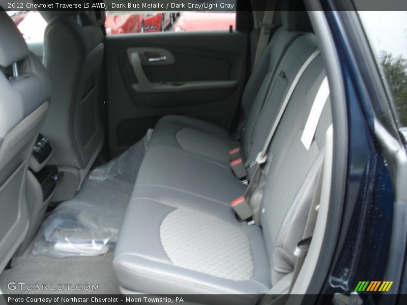 Dark Blue Metallic / Dark Gray/Light Gray 2012 Chevrolet Traverse LS AWD