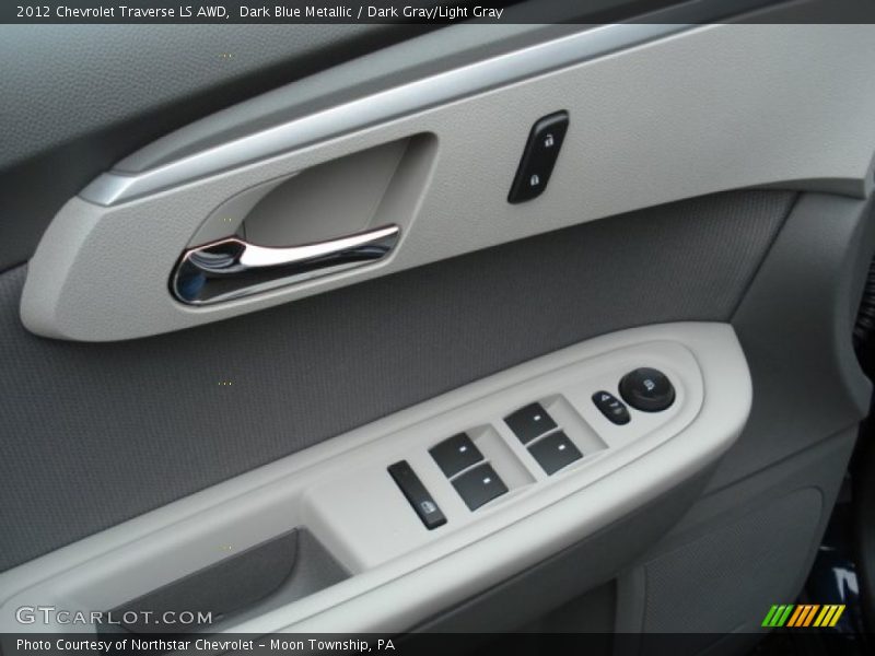 Dark Blue Metallic / Dark Gray/Light Gray 2012 Chevrolet Traverse LS AWD
