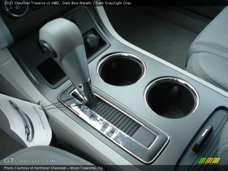Dark Blue Metallic / Dark Gray/Light Gray 2012 Chevrolet Traverse LS AWD