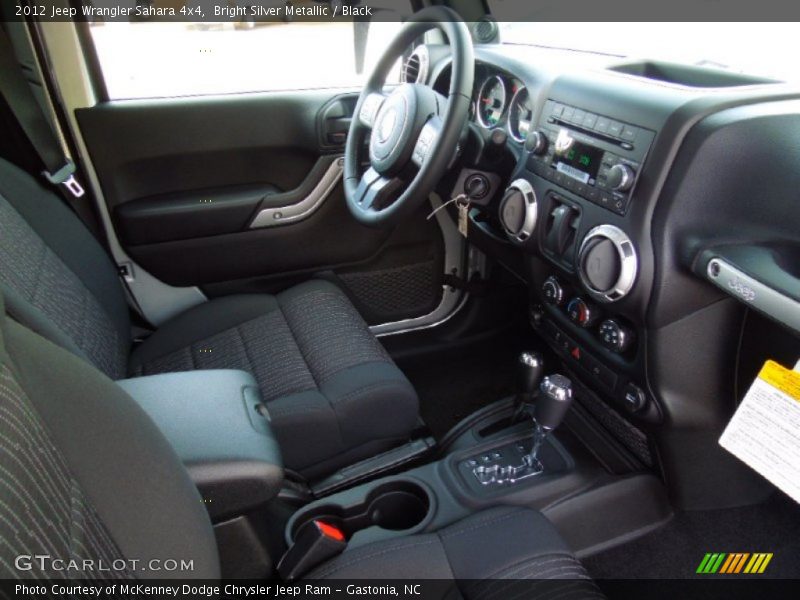 Bright Silver Metallic / Black 2012 Jeep Wrangler Sahara 4x4