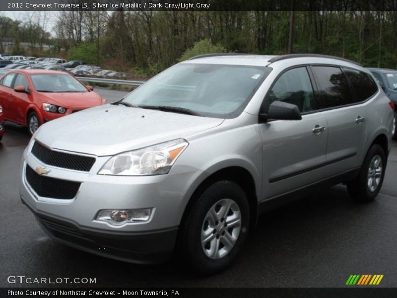 Silver Ice Metallic / Dark Gray/Light Gray 2012 Chevrolet Traverse LS