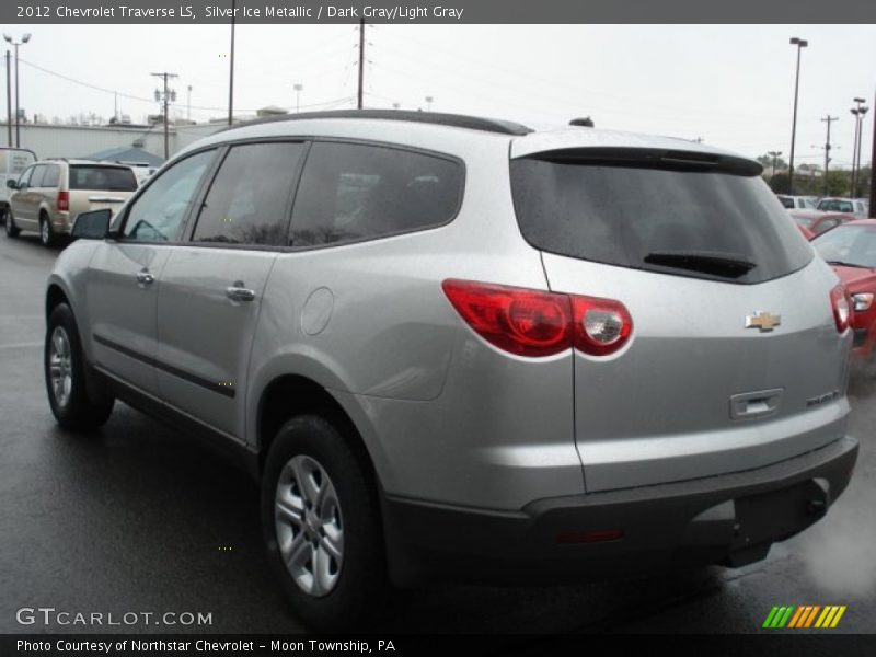 Silver Ice Metallic / Dark Gray/Light Gray 2012 Chevrolet Traverse LS