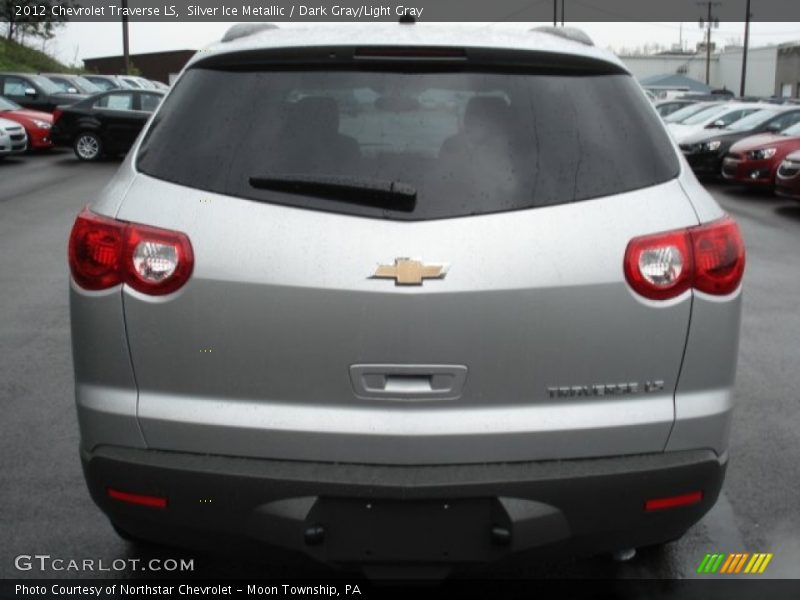 Silver Ice Metallic / Dark Gray/Light Gray 2012 Chevrolet Traverse LS