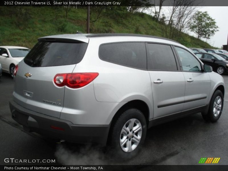 Silver Ice Metallic / Dark Gray/Light Gray 2012 Chevrolet Traverse LS