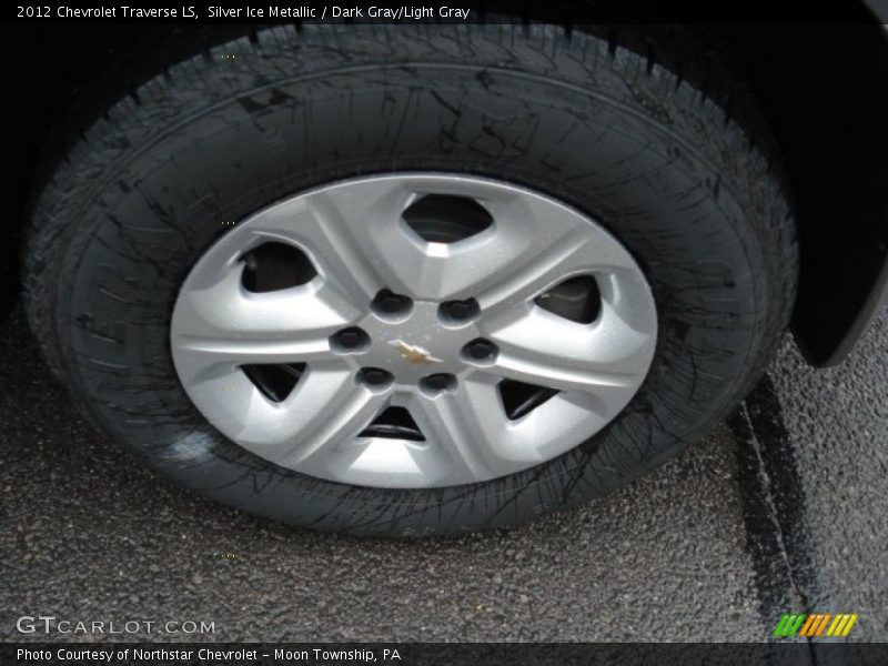 Silver Ice Metallic / Dark Gray/Light Gray 2012 Chevrolet Traverse LS