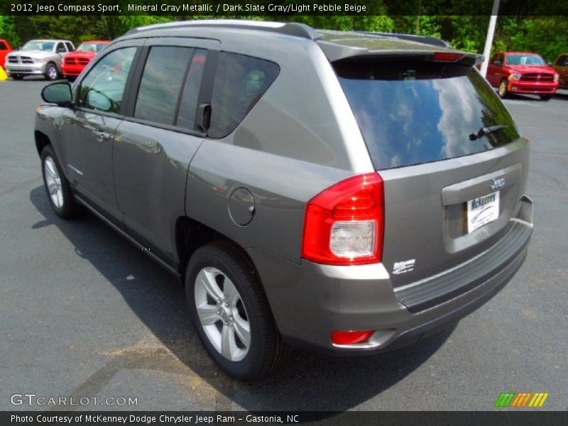 Mineral Gray Metallic / Dark Slate Gray/Light Pebble Beige 2012 Jeep Compass Sport