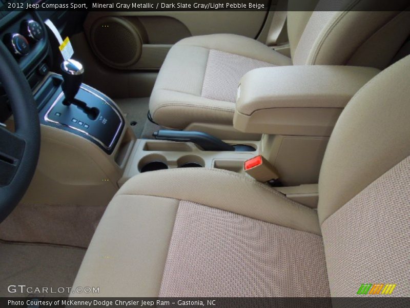 Mineral Gray Metallic / Dark Slate Gray/Light Pebble Beige 2012 Jeep Compass Sport