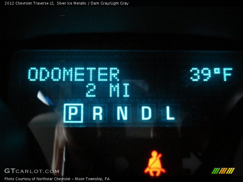 Silver Ice Metallic / Dark Gray/Light Gray 2012 Chevrolet Traverse LS