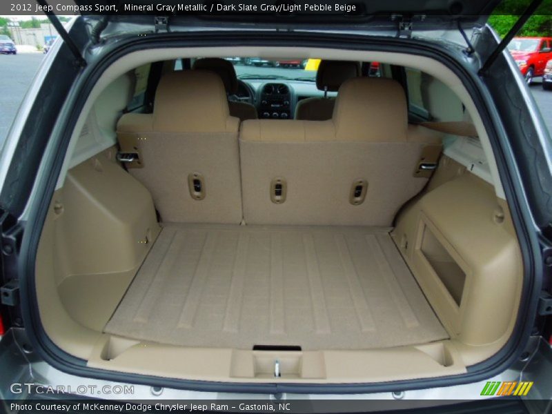 Mineral Gray Metallic / Dark Slate Gray/Light Pebble Beige 2012 Jeep Compass Sport
