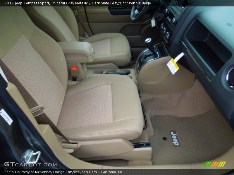 Mineral Gray Metallic / Dark Slate Gray/Light Pebble Beige 2012 Jeep Compass Sport