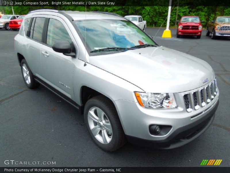 Bright Silver Metallic / Dark Slate Gray 2012 Jeep Compass Sport
