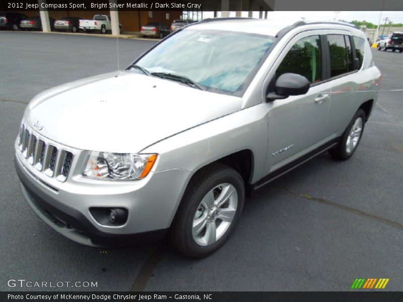 Bright Silver Metallic / Dark Slate Gray 2012 Jeep Compass Sport