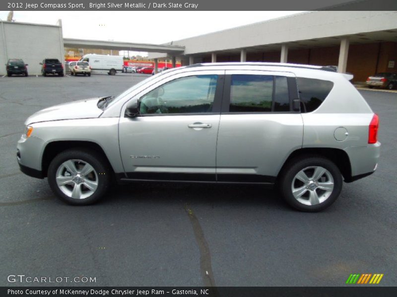 Bright Silver Metallic / Dark Slate Gray 2012 Jeep Compass Sport