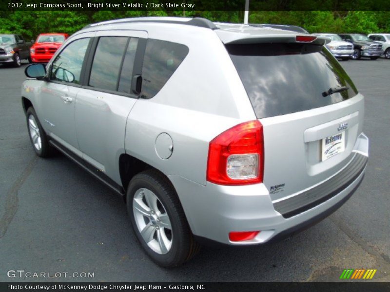 Bright Silver Metallic / Dark Slate Gray 2012 Jeep Compass Sport