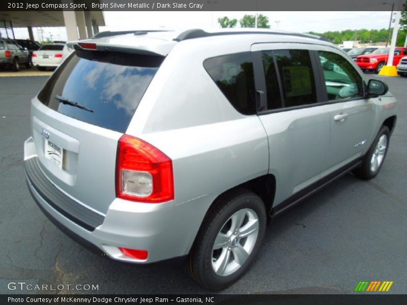 Bright Silver Metallic / Dark Slate Gray 2012 Jeep Compass Sport