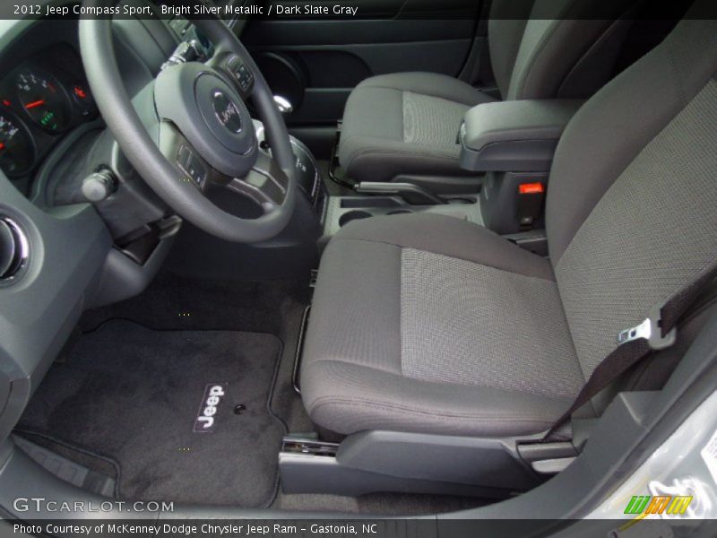 Bright Silver Metallic / Dark Slate Gray 2012 Jeep Compass Sport