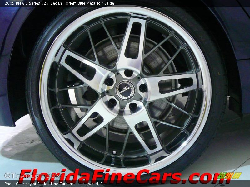 Orient Blue Metallic / Beige 2005 BMW 5 Series 525i Sedan