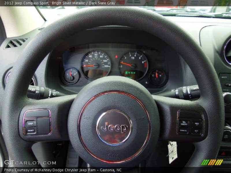 Bright Silver Metallic / Dark Slate Gray 2012 Jeep Compass Sport