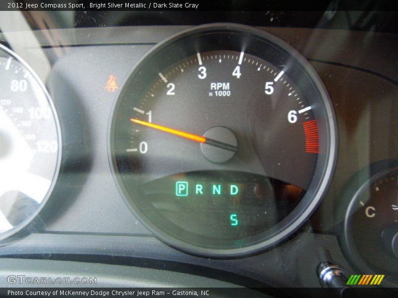 Bright Silver Metallic / Dark Slate Gray 2012 Jeep Compass Sport