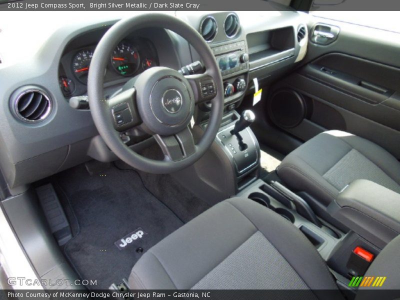 Bright Silver Metallic / Dark Slate Gray 2012 Jeep Compass Sport