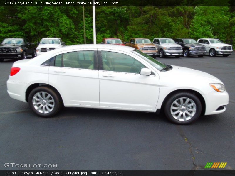 Bright White / Black/Light Frost 2012 Chrysler 200 Touring Sedan