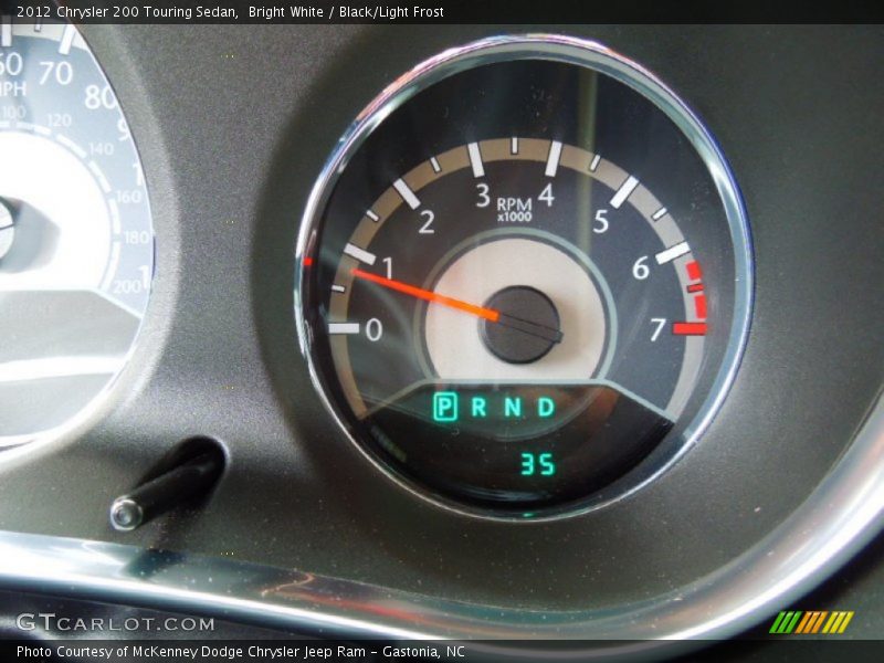 Bright White / Black/Light Frost 2012 Chrysler 200 Touring Sedan